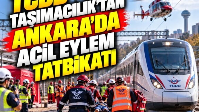TCDD Taşımacılık Ankara’da Acil Eylem Tatbikatı Gerçekleştirdi - Ankara Yaşam